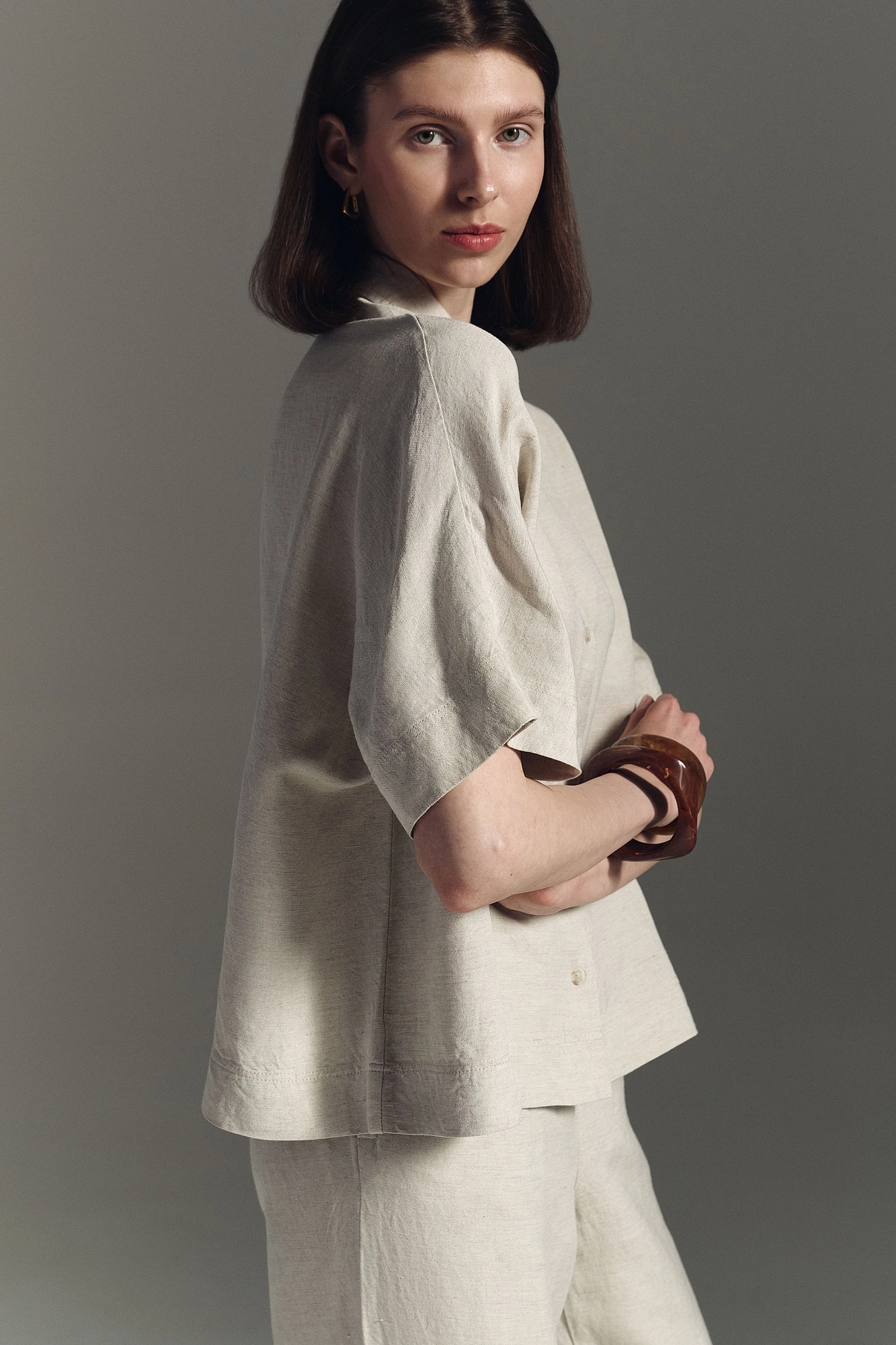 Рубашка изо льна 6